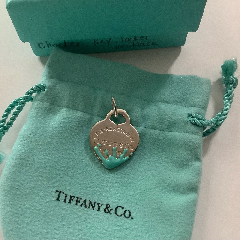 Tiffany & Co. Return to Tiffany Splash Paint Heart Charm RETIRED